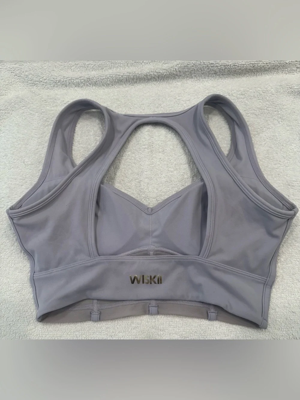 WISKII Mesh Corset Sports Bra Taro Ice Cream (Small) - Picture 4 of 7